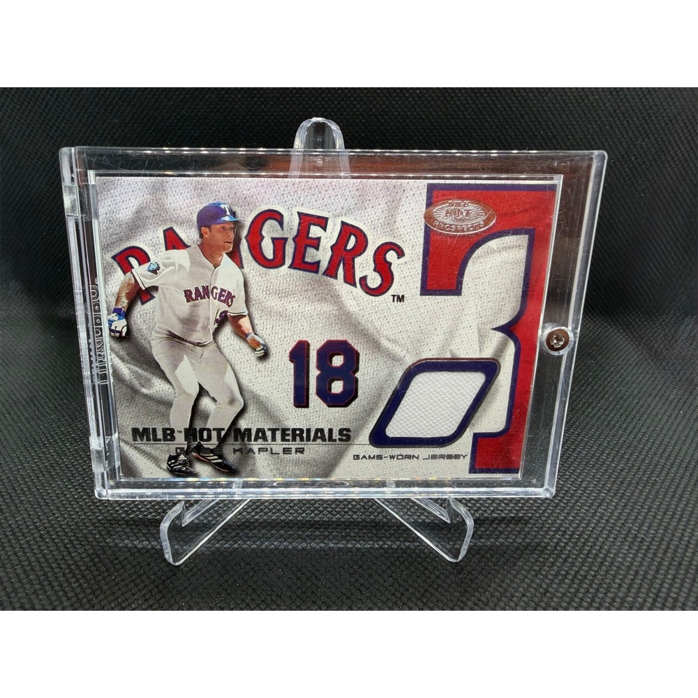 2002 Fleer Hot Prospects Gabe Kapler Texas Rangers Game Worn Jersey Card HM-GK
